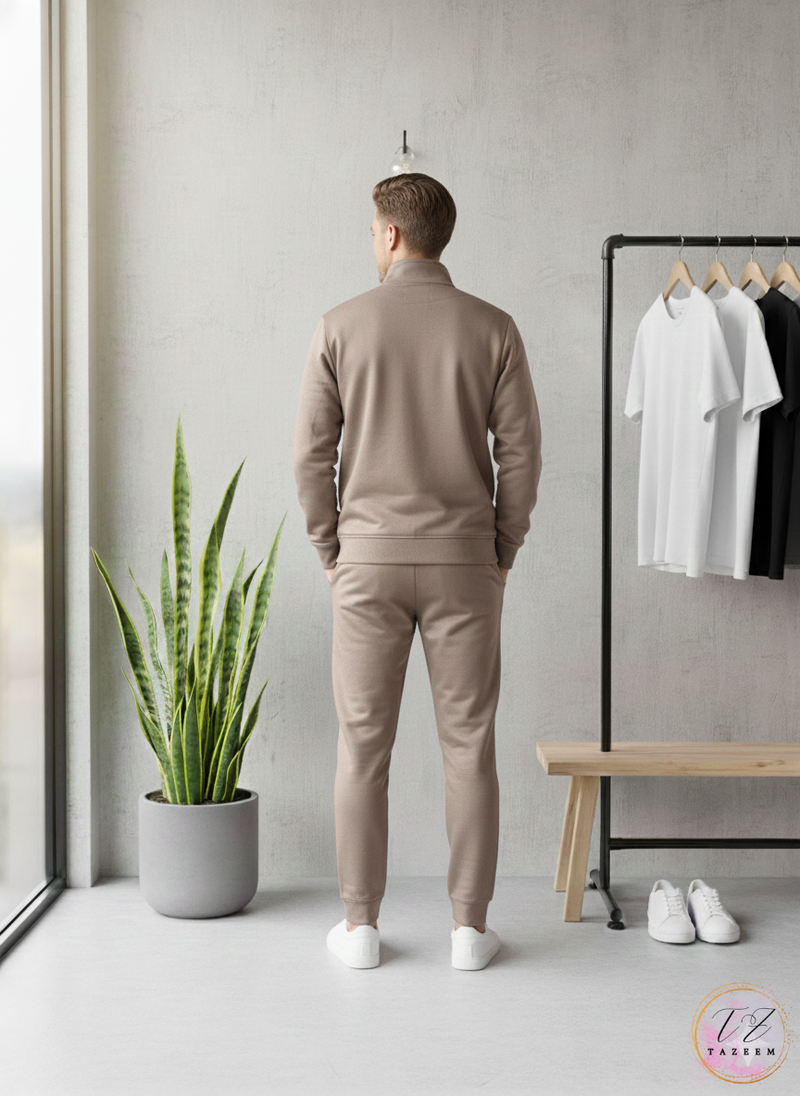 Tazeem Men’s Trendy Full-Sleeve Tracksuit (Dri-FIT Fleece)