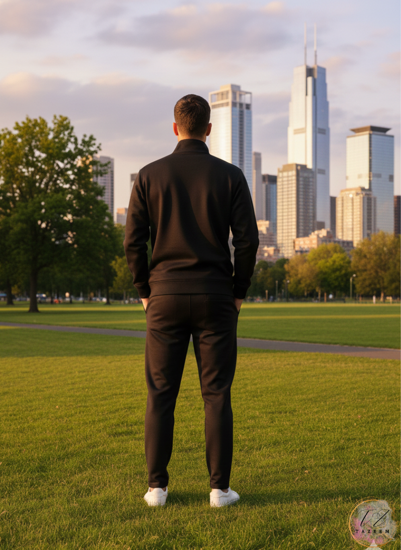 Tazeem Men’s Trendy Full-Sleeve Tracksuit (Dri-FIT Fleece)