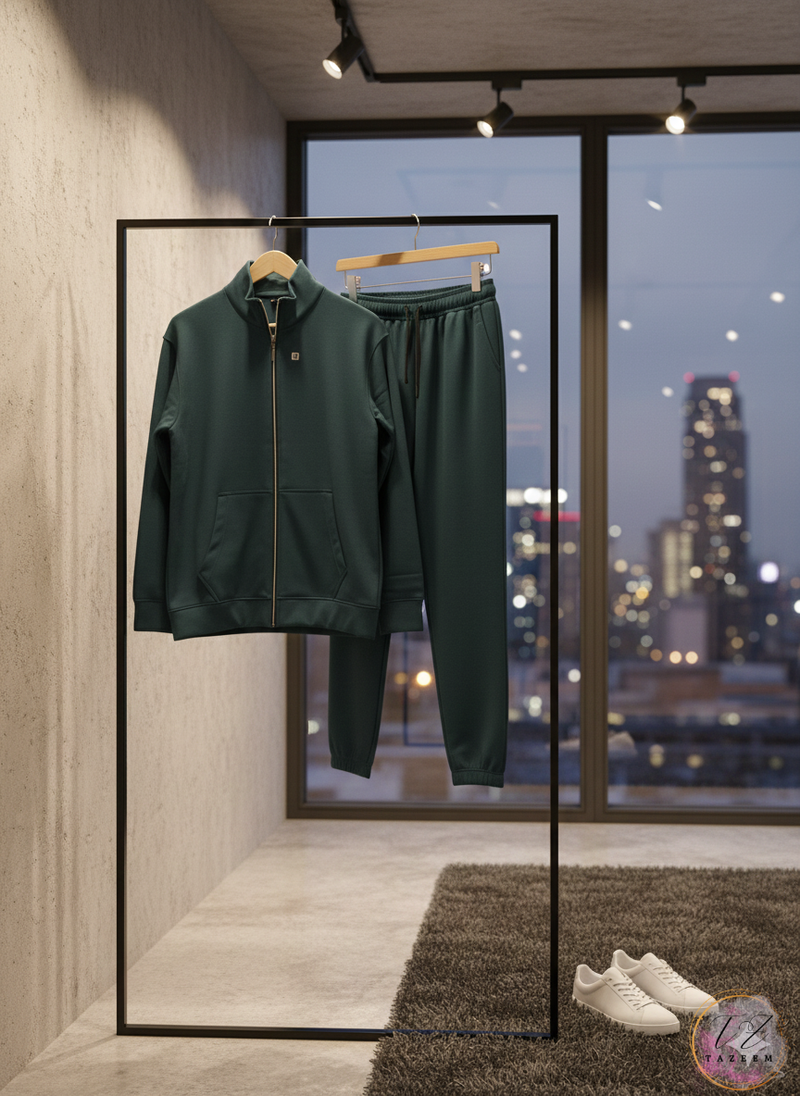 Tazeem Men’s Trendy Full-Sleeve Tracksuit (Dri-FIT Fleece)