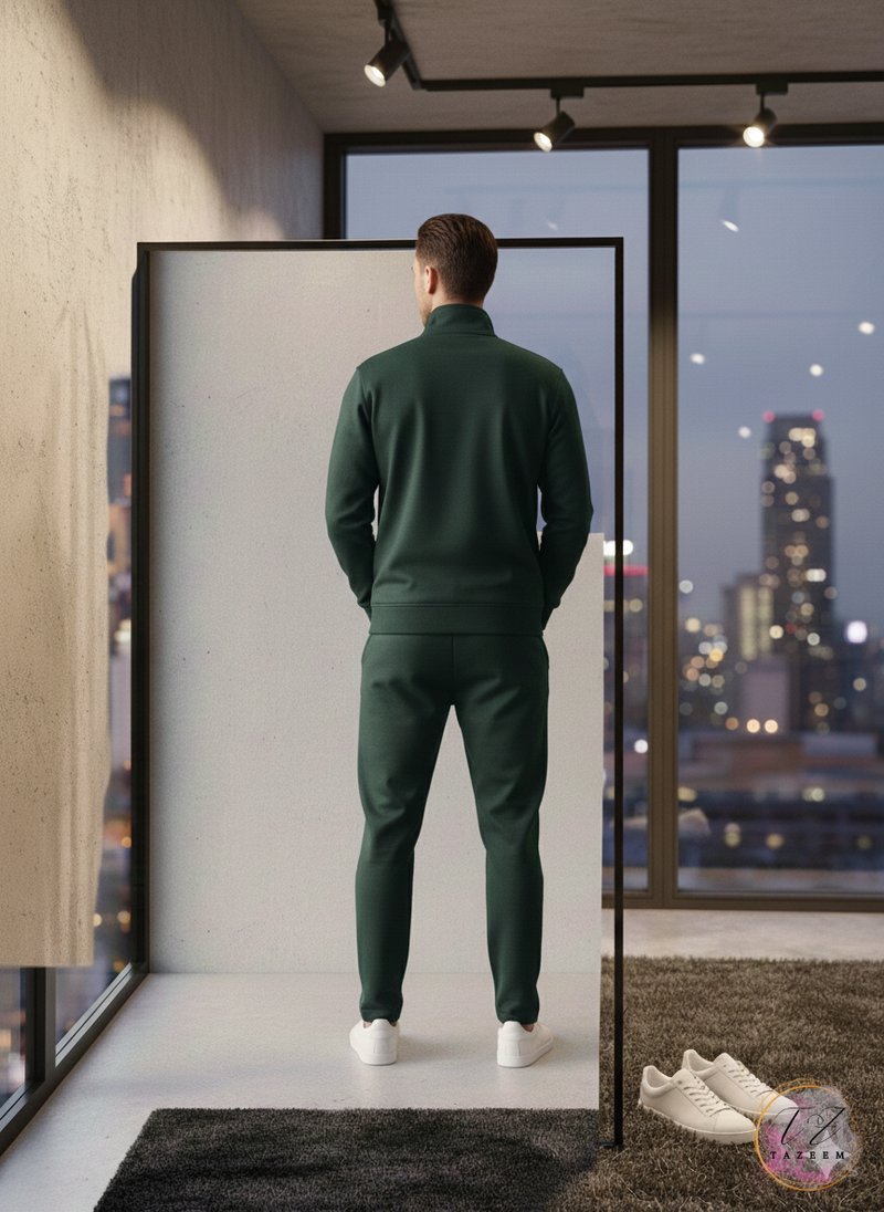 Tazeem Men’s Trendy Full-Sleeve Tracksuit (Dri-FIT Fleece)