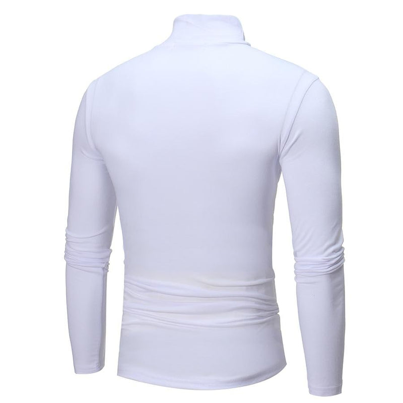 Womens/Mens Winter Warm Long Sleeve High Neck Pullover Top