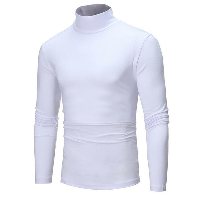 Womens/Mens Winter Warm Long Sleeve High Neck Pullover Top