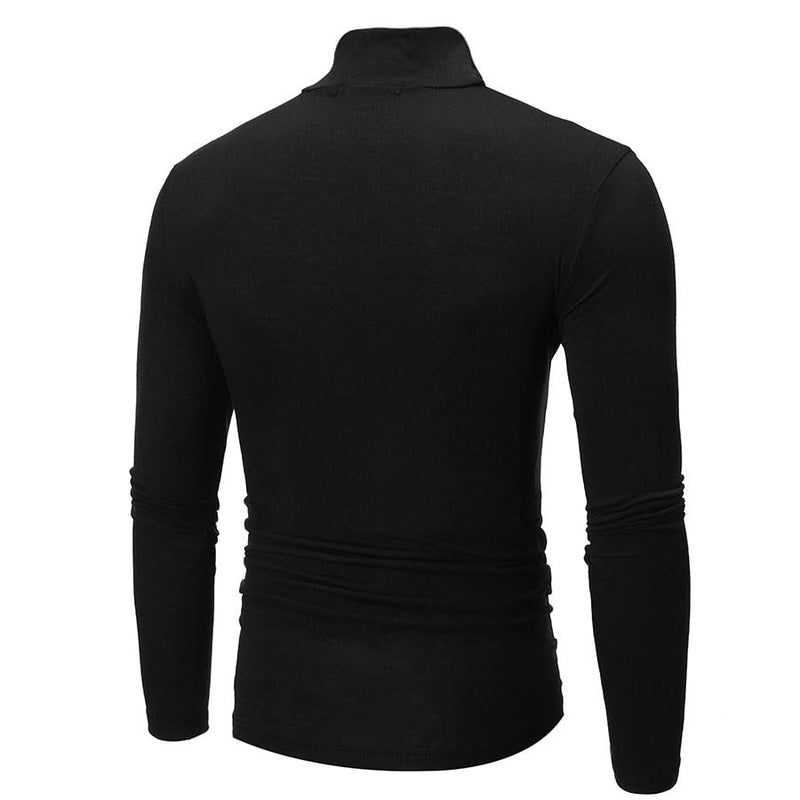 Womens/Mens Winter Warm Long Sleeve High Neck Pullover Top